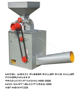 LM24-2C Rubber-Roller Rice Huller