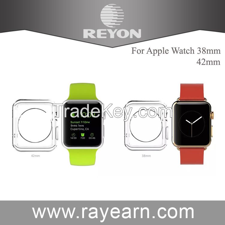 2015 new transparent soft TPU case for apple smart watch