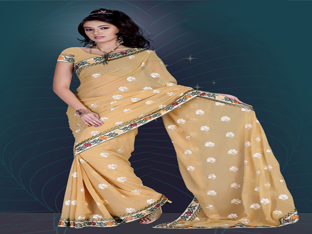 Embroidered sarees, georgette sarees, fancy sarees, designer sarees, l