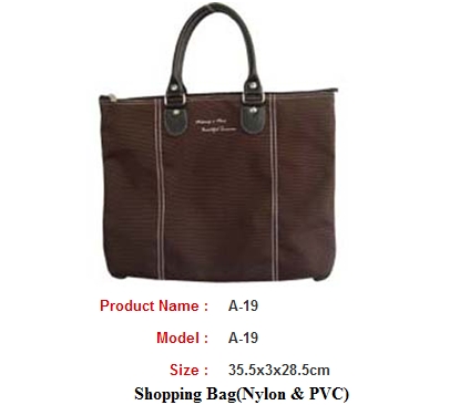 Shopping Bag(Nylon & PVC) A-19/ Traveling Bags / Promotional Bags