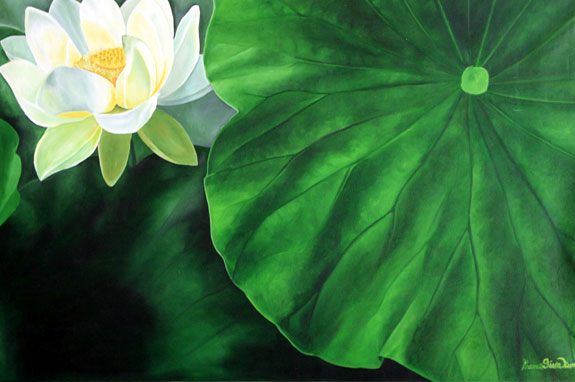 Green Leaf Painting