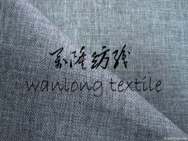 Polyester imitation linen look fabric for sofa cover