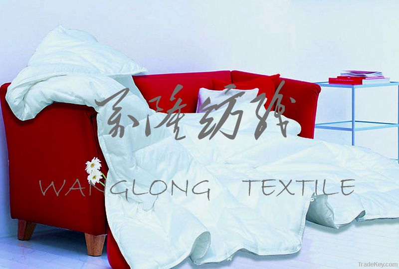 broad Polyester microfiber white pongee fabric for bedding