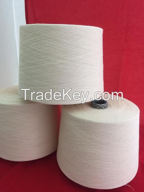 100% cotton yarn Ne32/1 carded for weaving/knitting