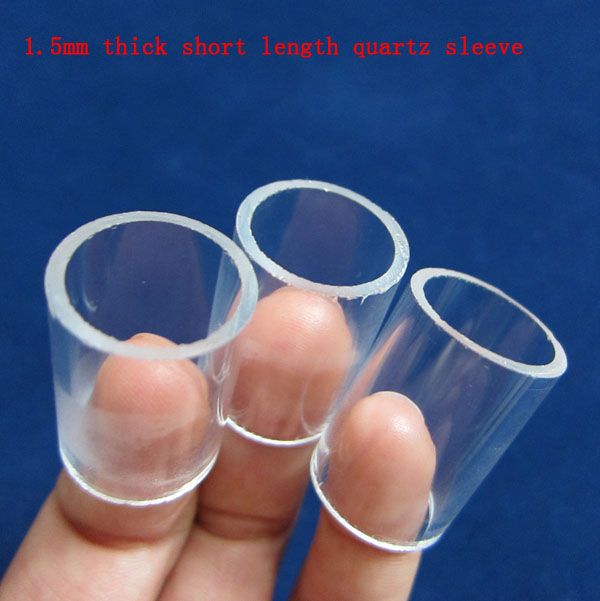 Cutted quartz glass tubes used as quartz sleeve