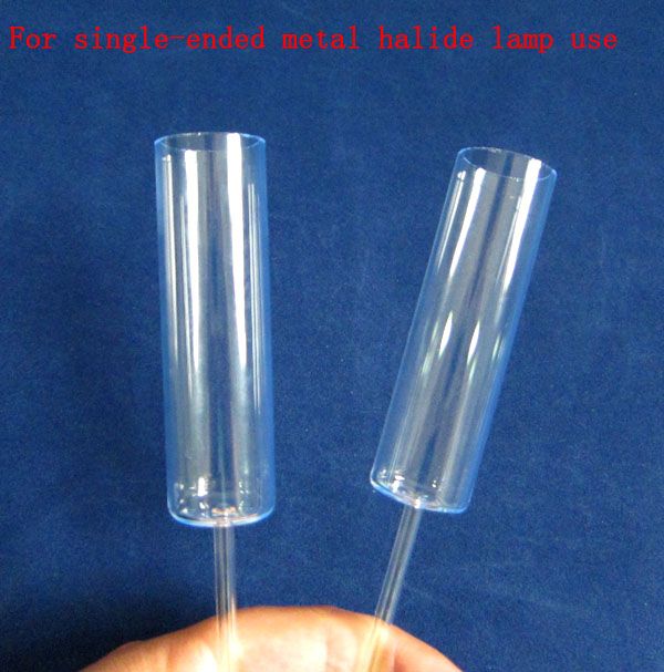UV blocking quartz glass tube with two different out diameter for sterilization lamp