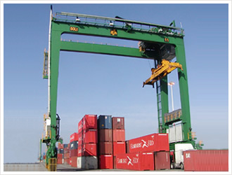 Rubber Tyred Gantry container crane