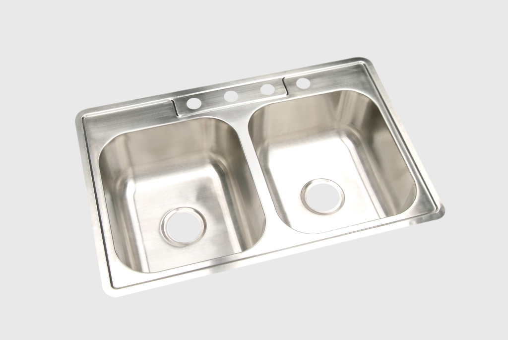 304 Stainless steel double bowl kitchen sink