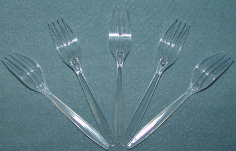 supply transparent christmas   forks  and  spoons
