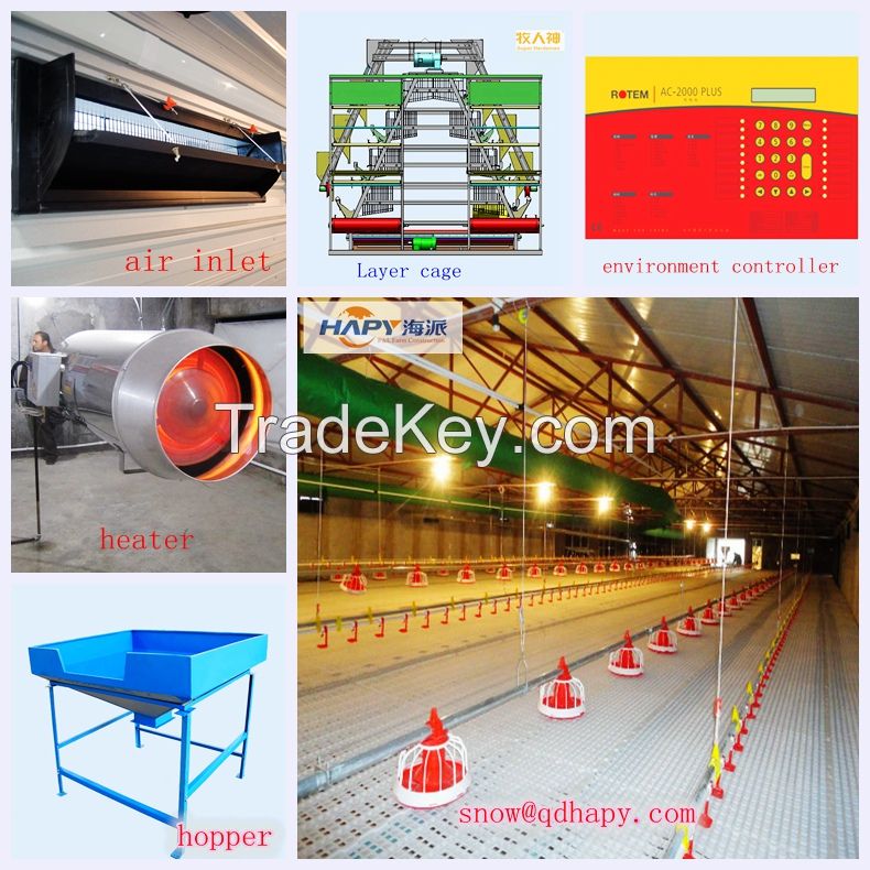 Poultry house automatic equipment and steel structure construction