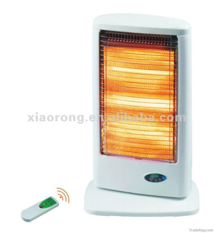 Halogen heater 1200W with remote control 7.5-hour timer