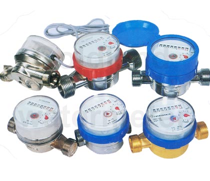 Single-jet vane wheel dry type 8-digit roller water meter