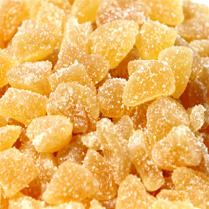 crystallized ginger slices