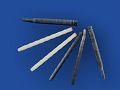 Quartz/Carbon fibre post pins