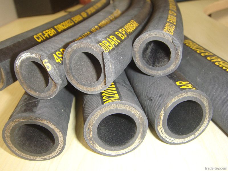 high pressure hydraulic rubber hose EN 856 4SP 4SH