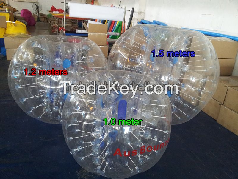 TPU 1.5 meter bubble football/zorb balls/soccer ball/ soccer bubble