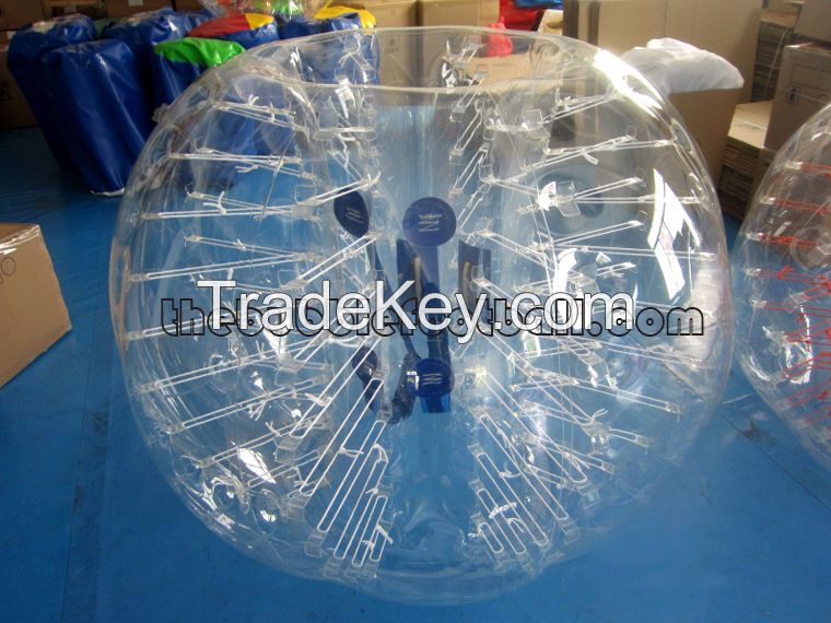 Transparent PVC 1.8 meter bubble football/zorb balls/soccer ball/ soccer bubble