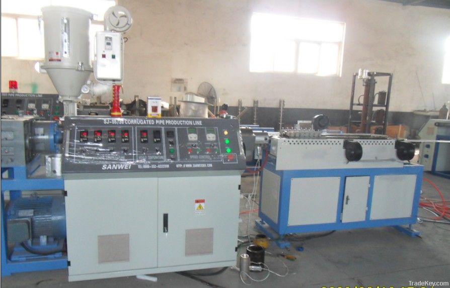 plastic corrugated pipe extrusion line