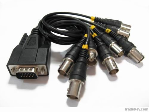 VGA 15 Pins To 8 BNC Cable