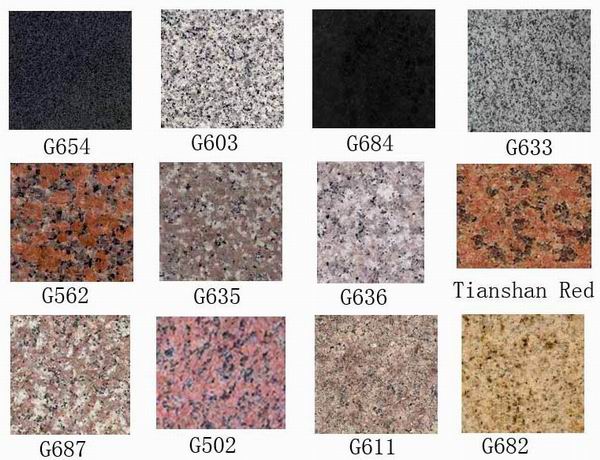 tile, G603, G654, Padang dark, china impala dark, G633, 635, G664