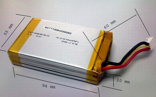 Lithium Polymer Battery and Battery Packs 4000mAh 11.1V