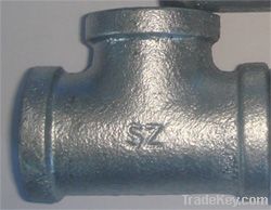 Malleable( cast) iron pipe fitting tee