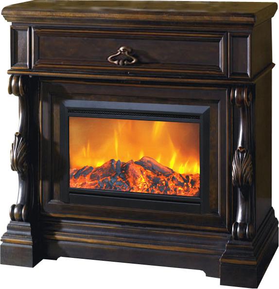 Mantel Embedded Electric fireplace