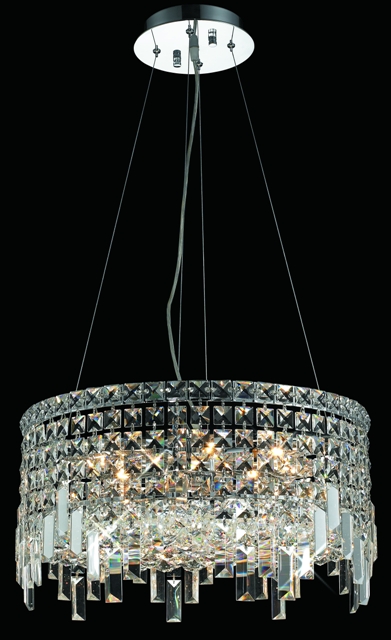 square modern crystal chandelier