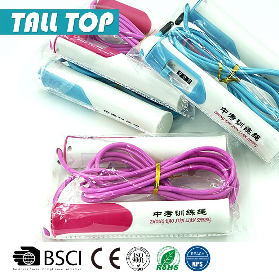 wholesale exercise training PVC speed skipping jump rope with counter for kids