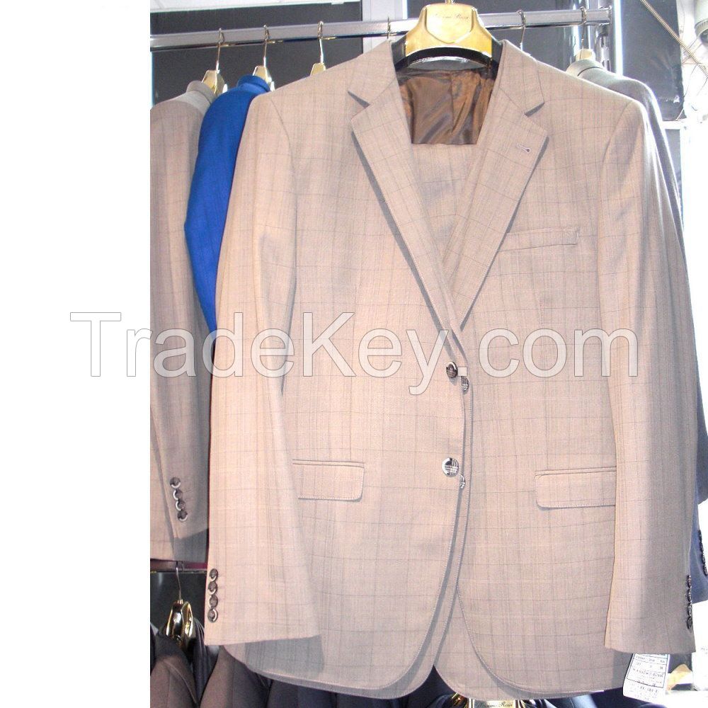 MENS SUIT STRIPES TWO BUTTON SLIM FIT DRESS SUIT WHOLESALE WEDDING #ST12