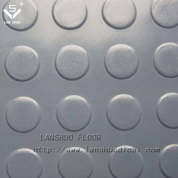 The embossed PVC floor covering