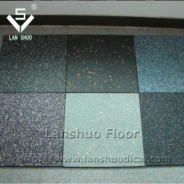 Rubber color granules tile