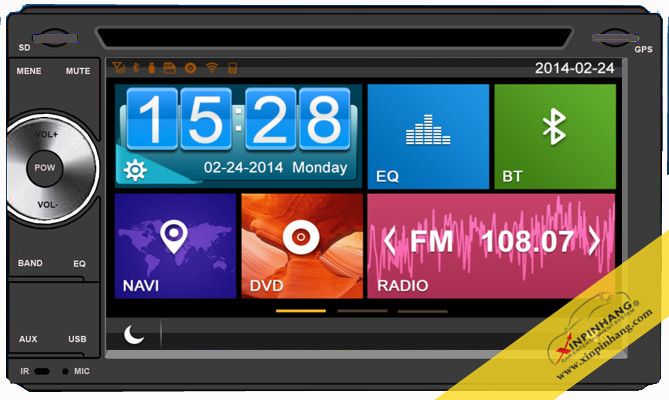 6.2 inch Capacitive Touch Screen Car navigation for Universal Model with 3G/WIFI/DVR/OBD/TMC Function