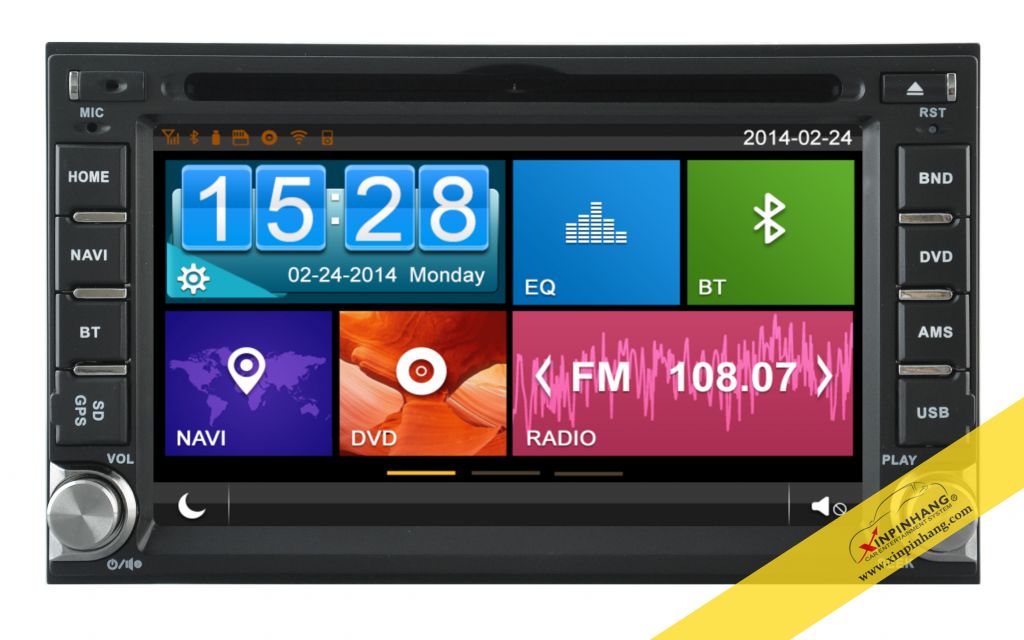 Capacitive touch screen car dvd for Universal model with 3G/WIFI/DVR/OBD/Mirror Link/Audio Copy function 