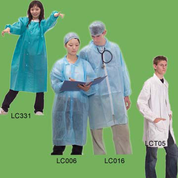 Non Woven Isolation Coat, Surgical Gown, Lab Coat
