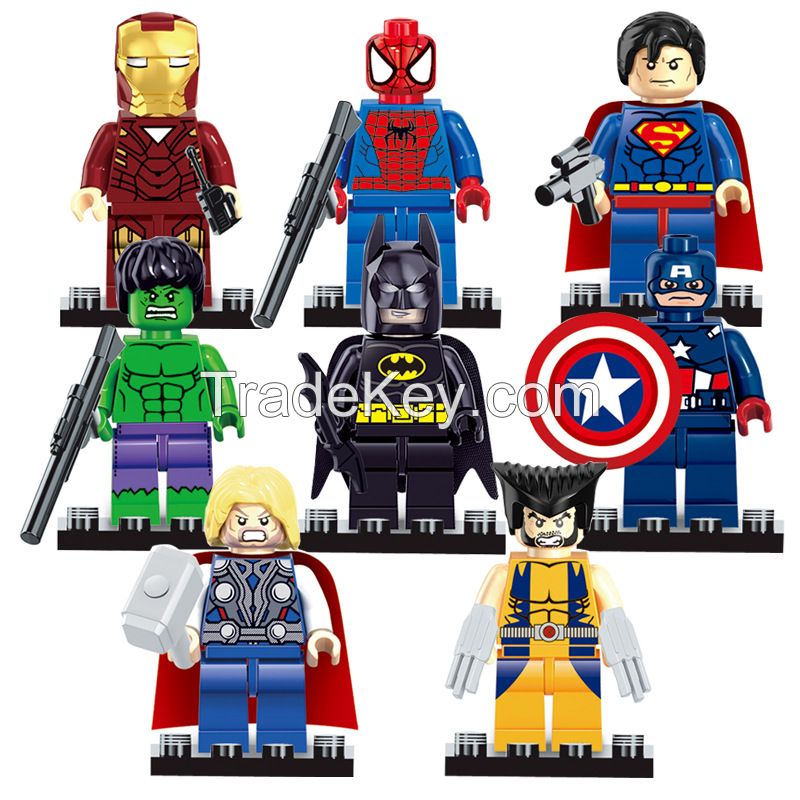 Hot Sale Abs Plastic Minifigures Blocks With 8 Styles