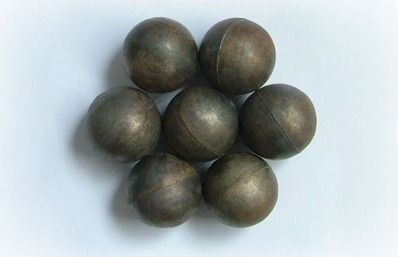 Forged steel grinding ball