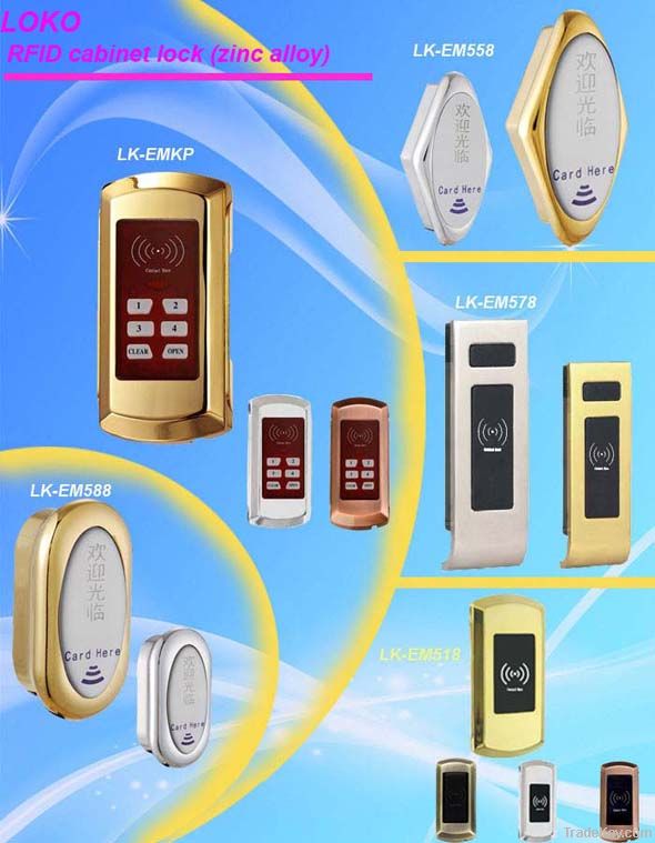 EM card digit code cabinet lock