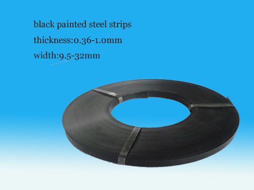 Black steel strapping
