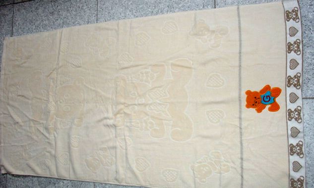 embroidery cotton bath towel