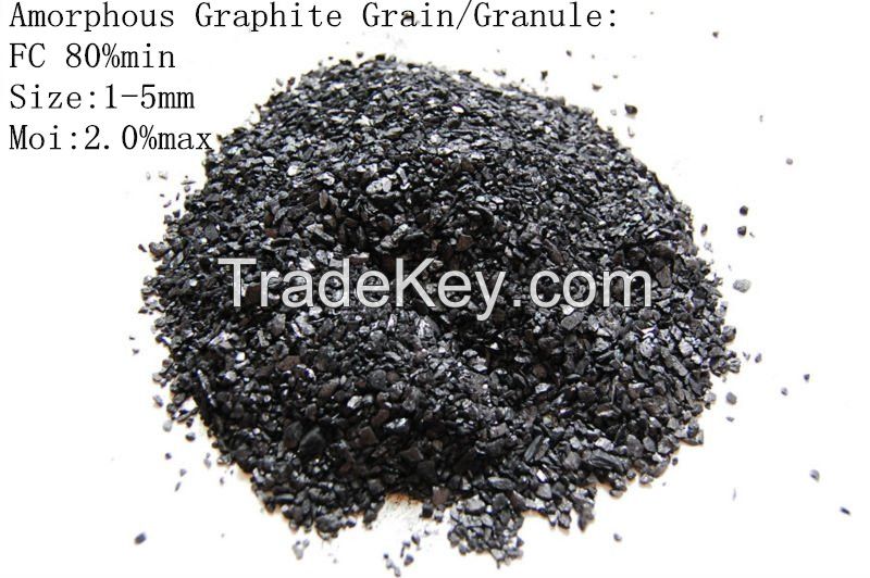 Natural Amorphous Graphite Grain FC 78%min