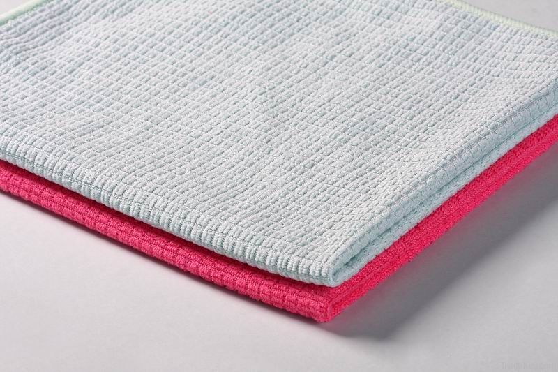 Microfiber warp knitted cloth for cleaning