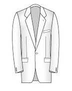 1 Button suit