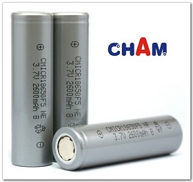 18650 Cylindrical Lithium/Li-ion Batteries 3.7V 2600mAh