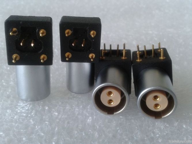lemo 2 pin socket chasis mount connectors