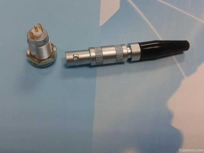 push pull self-latching lemo 00 coaxial connector
