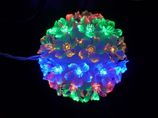 Ã‚Â LED String Light 50L Cherry ball Light 11.5cm Christmas Festival Decoration Light 50 Holiday Lights wedding lamps