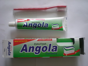 China Supply Angola toothpaste with brush