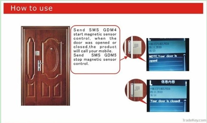 home security TC-100 Call Back GSM Listening Bug Alarm Door Opener