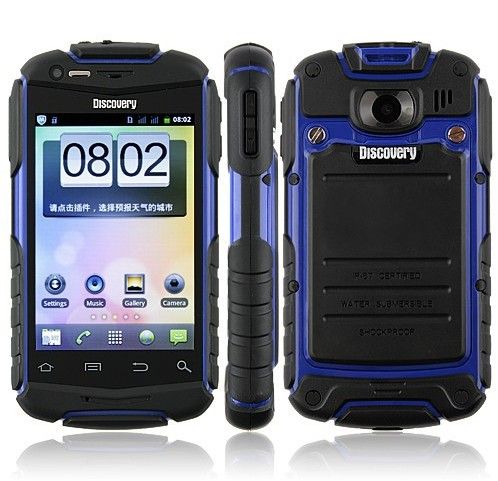 Discovery V5 Android capacitive screen smartphone phone Waterproof Dustproof Shockproof WIFI Dual camera 4COLORS
